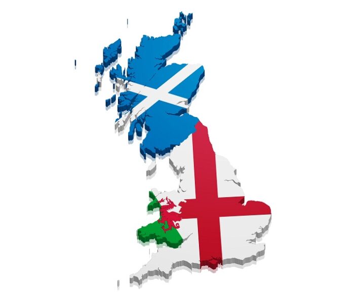 A map of England, Scotland & Wales