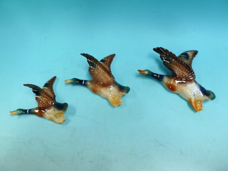 Wall mounted flying ducks