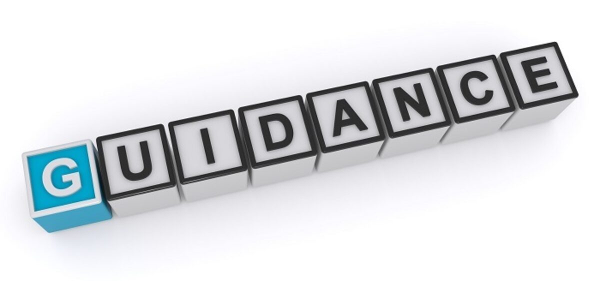 Image of 'guidance' in speech bubble